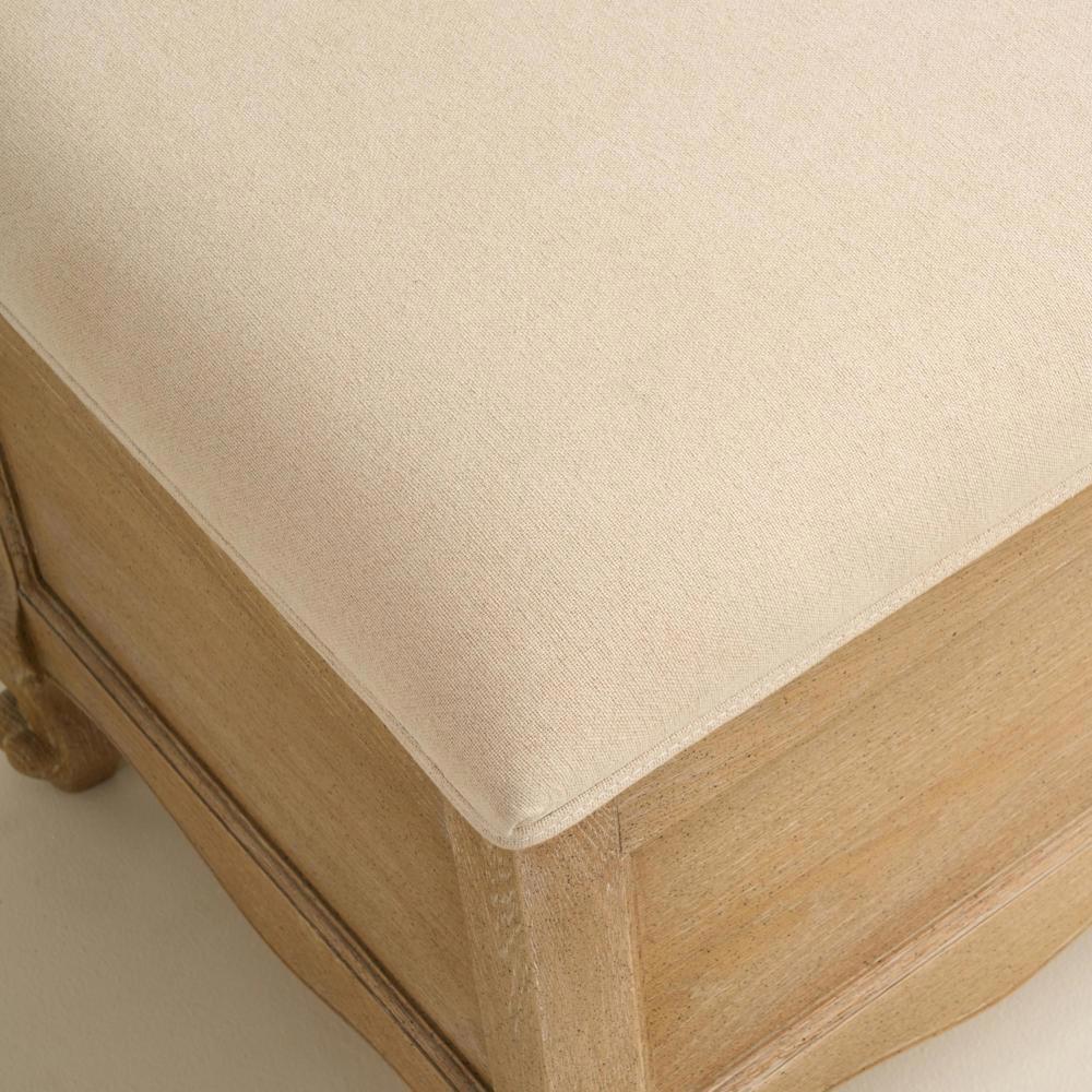 Sienna Beau Linen Ottoman Storage Bench